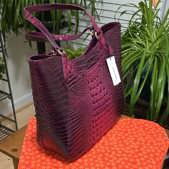 NWT Brahmin Aliza Tote in Sugar Plum Melbourne. HTF. RARE - Picture 16 of 16